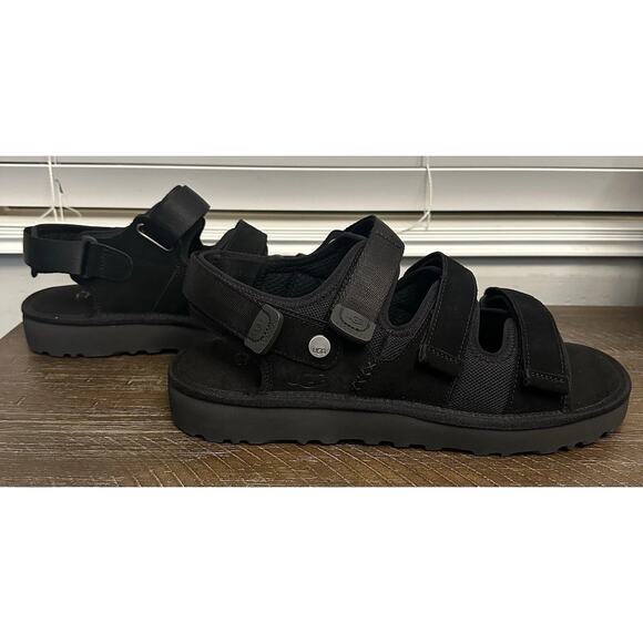 UGG Men\'s Goldencoast Multistrap Strap Black Suede Sandals 1153095 Size 11 New main image 5